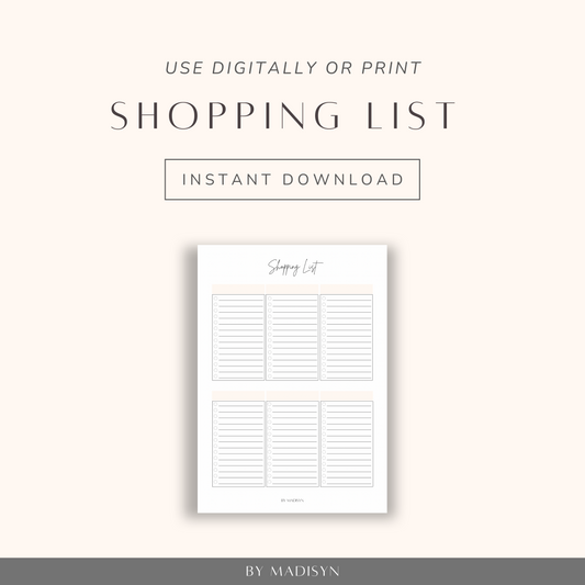 Shopping List Download