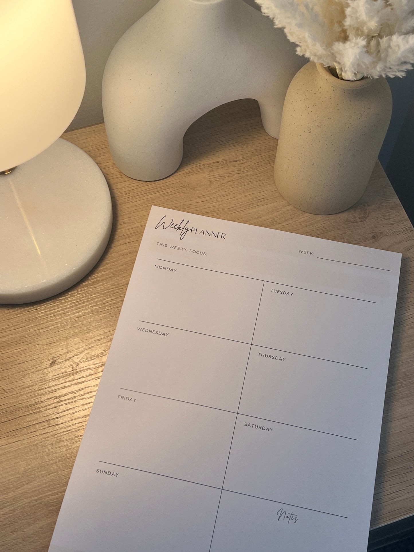 Weekly Planner Notepad